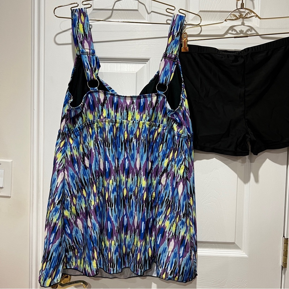 DANIFY Plus Size Swimsuits Tankini Swimwear Two Piece Plus Size (Tag54=US20) - Picture 3 of 9